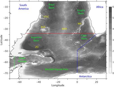 Transport Structure of the South Atlantic Ocean Derived From a High-Resolution Numerical Model and Observations